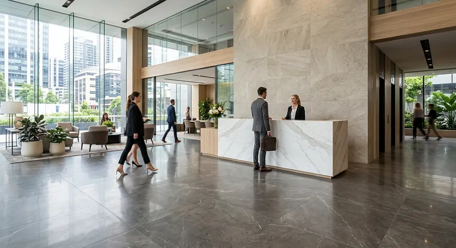 Best Porcelain Slab Finishes & Colors for Commercial Spaces